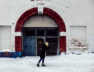 person playing snow during daytime thumbnail