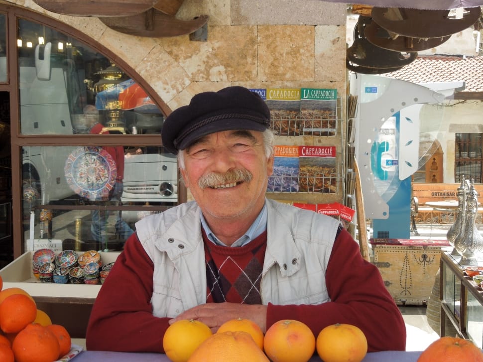 Market, Oranges, Seller, Turkey, Stall, food and drink, mature adult preview