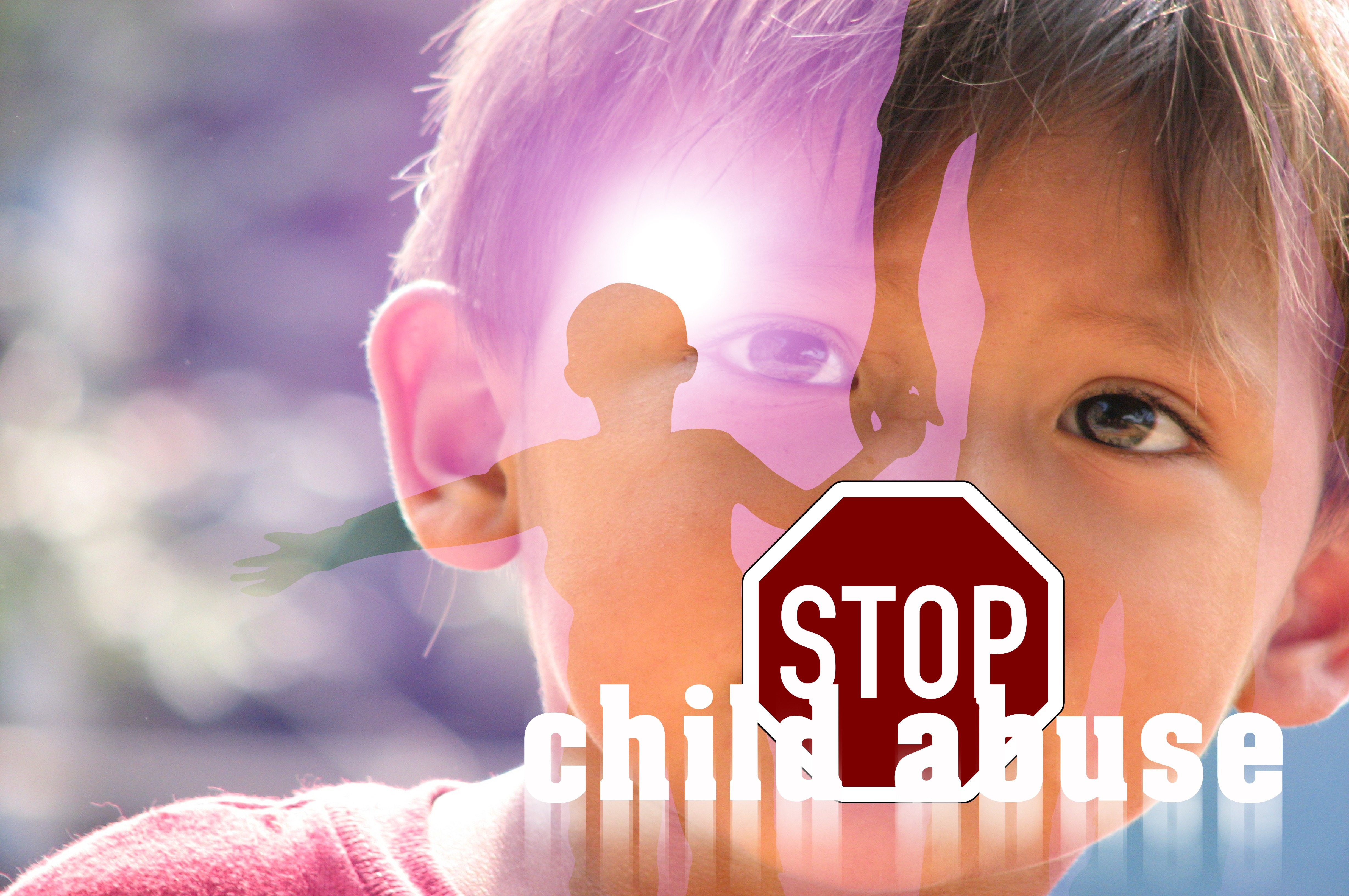 stop child abuse illustration