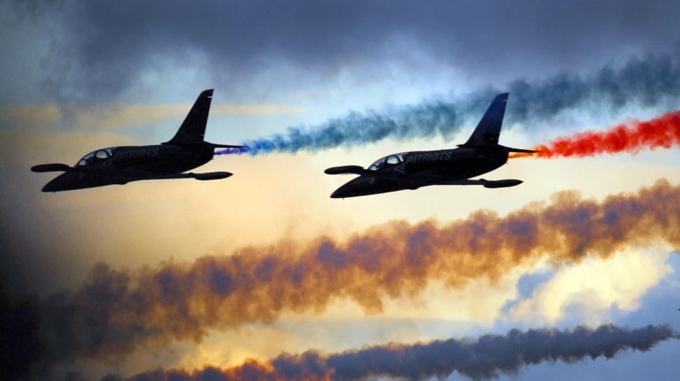 Formation, Air Show, Military, Aircraft, silhouette, flying preview