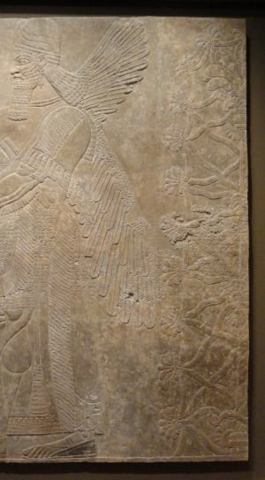 Assyrian, Relief, Ashurnasirpal, Palace, ancient, antique thumbnail