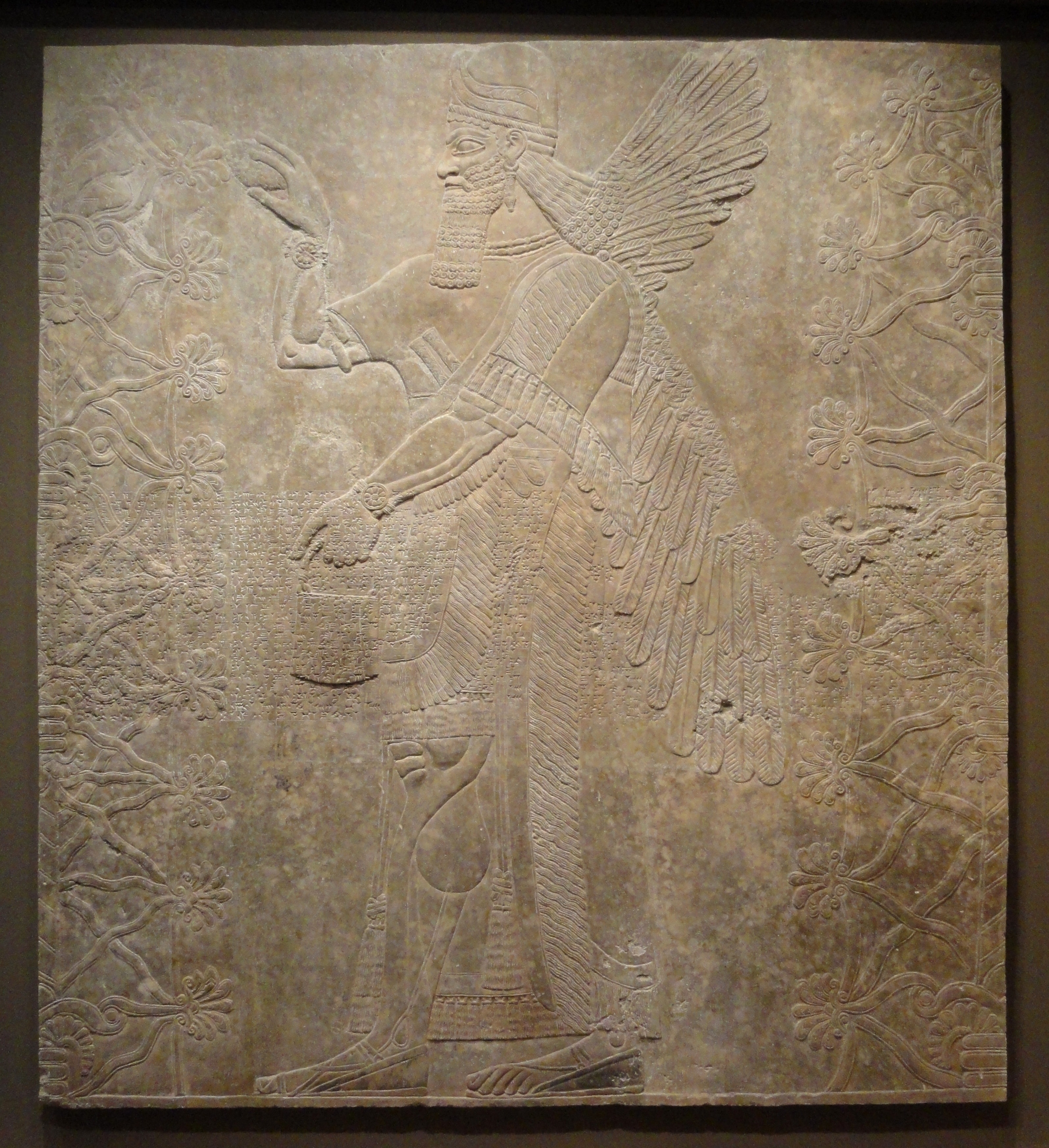 Assyrian, Relief, Ashurnasirpal, Palace, ancient, antique