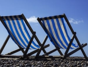 Summer, Vacation, Relax, Beach, Chair, sky, striped thumbnail