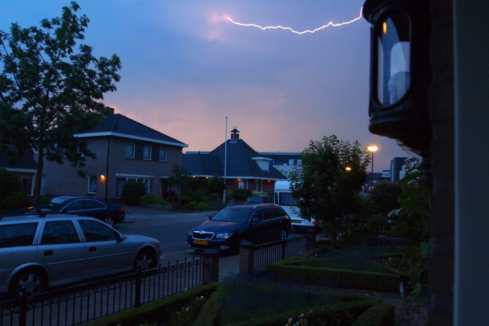 time lapse photo of lightning on sky preview
