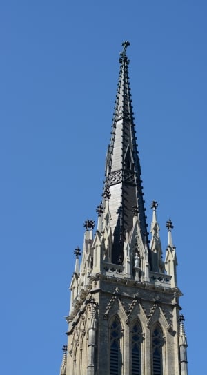 gray cathedral steeple thumbnail