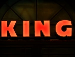 Neon Sign, King, Advertisement, Red, illuminated, communication thumbnail