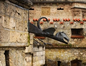 Dragon, Castle Lichtenstein, Castle, wall - building feature, architecture thumbnail