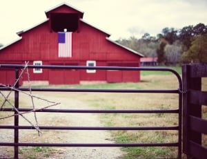 Countryside, American, Red, Barn, Farm, red, no people thumbnail