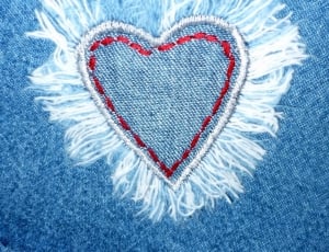 blue heart chambray patch thumbnail