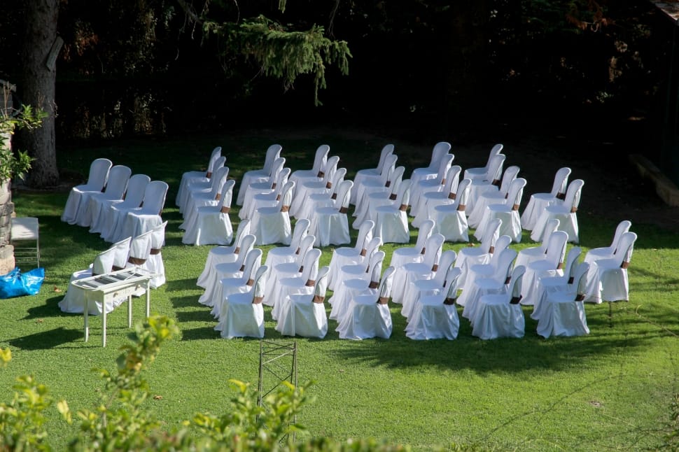 white chair cover and chair lot preview