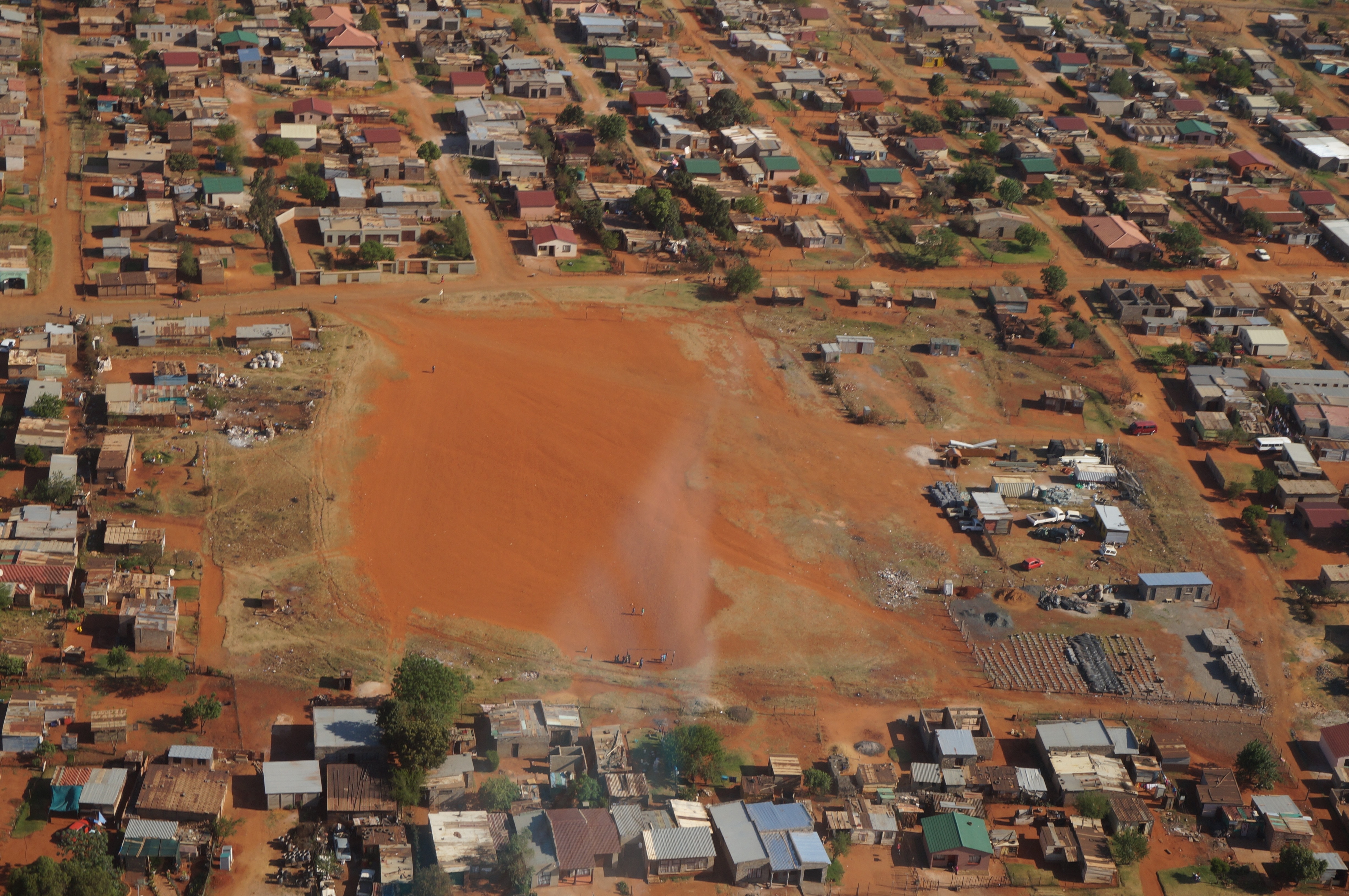 aerial photography of houses