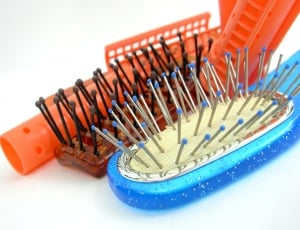 Comb, Hairbrush, Hair Comb, Brush, Hair, multi colored, close-up thumbnail