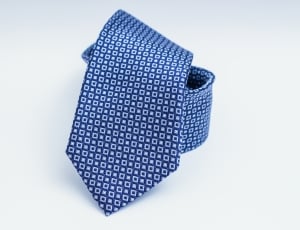 blue and white necktie thumbnail