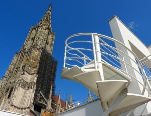 Ulm Cathedral, Building, Church, Head, blue, sky thumbnail