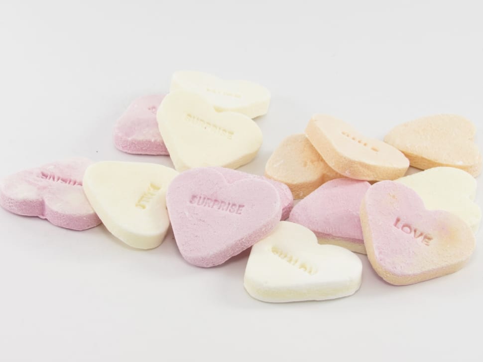 yellow and pink heart scented soap preview