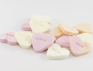 yellow and pink heart scented soap thumbnail
