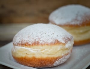 doughnut on white plate thumbnail