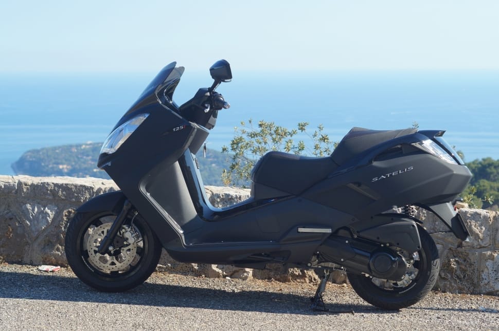 black motor scooter preview