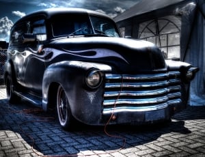 black classic car graphics thumbnail