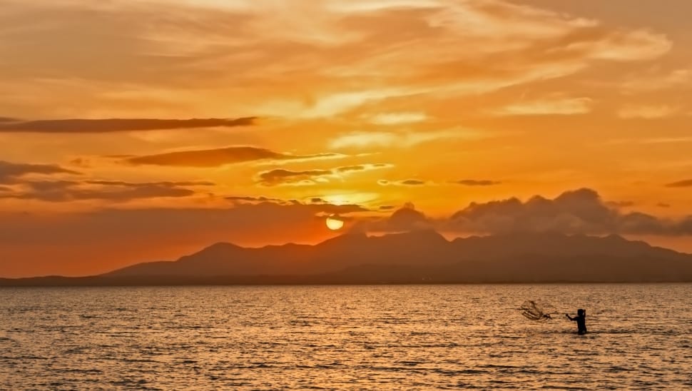 sunrise in ocean preview