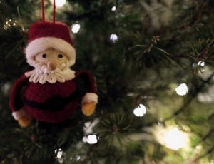 santa claus themed christmas tree decor thumbnail