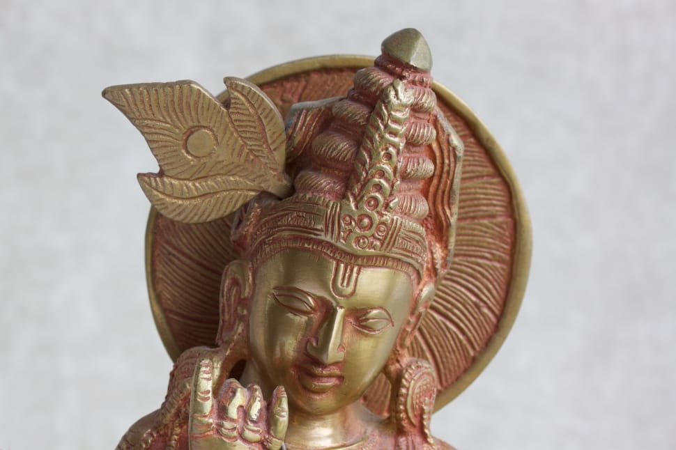 Sculpture, Krishna, Gavinda, Brass, Cast, human body part, statue preview