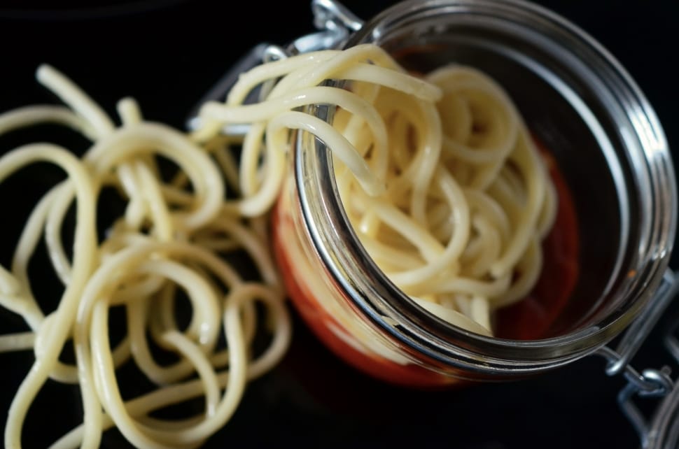 spaghetti noodles in a canister preview