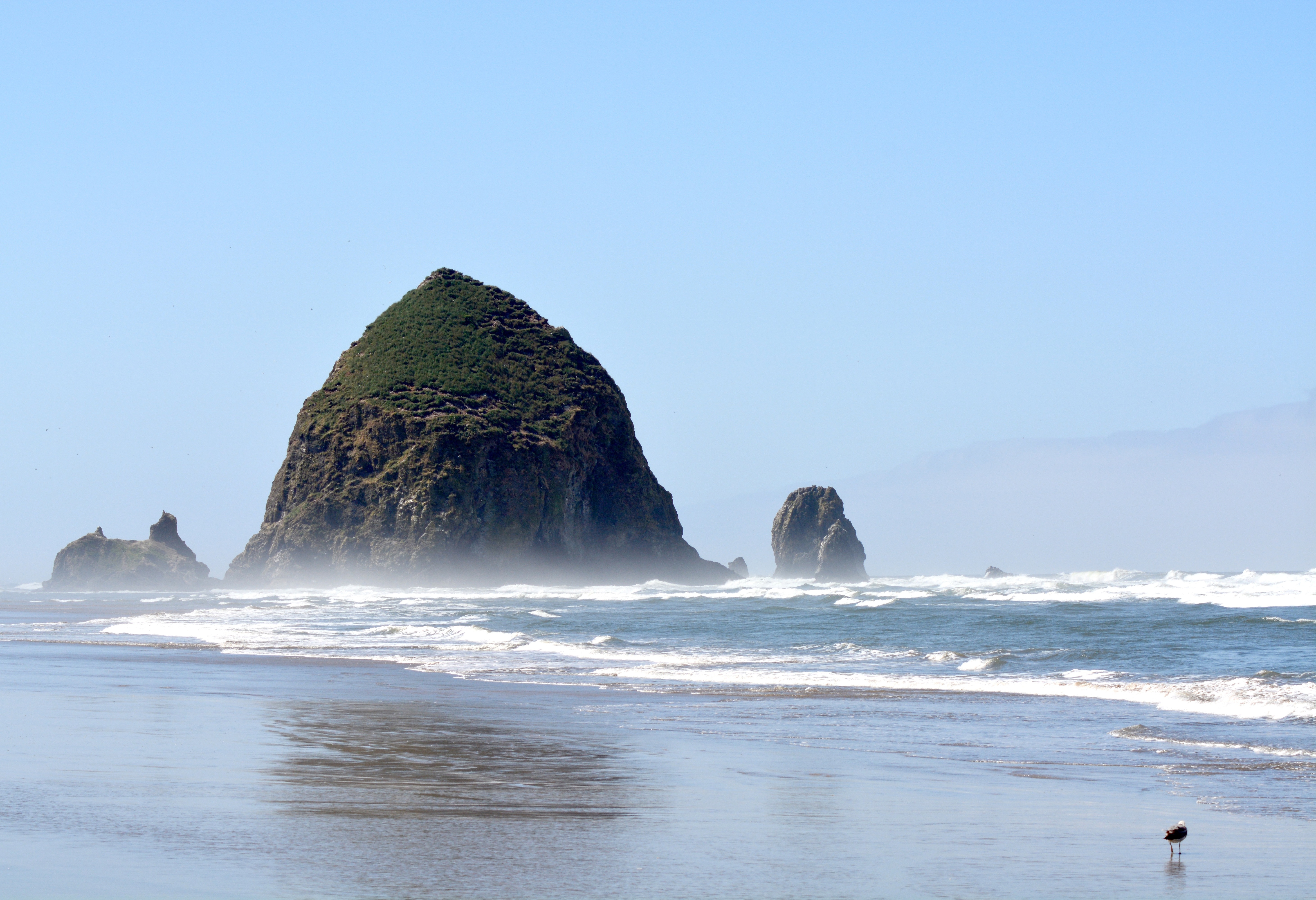 Oregon, Beach Chairs, Cannon Beach, sea, no people