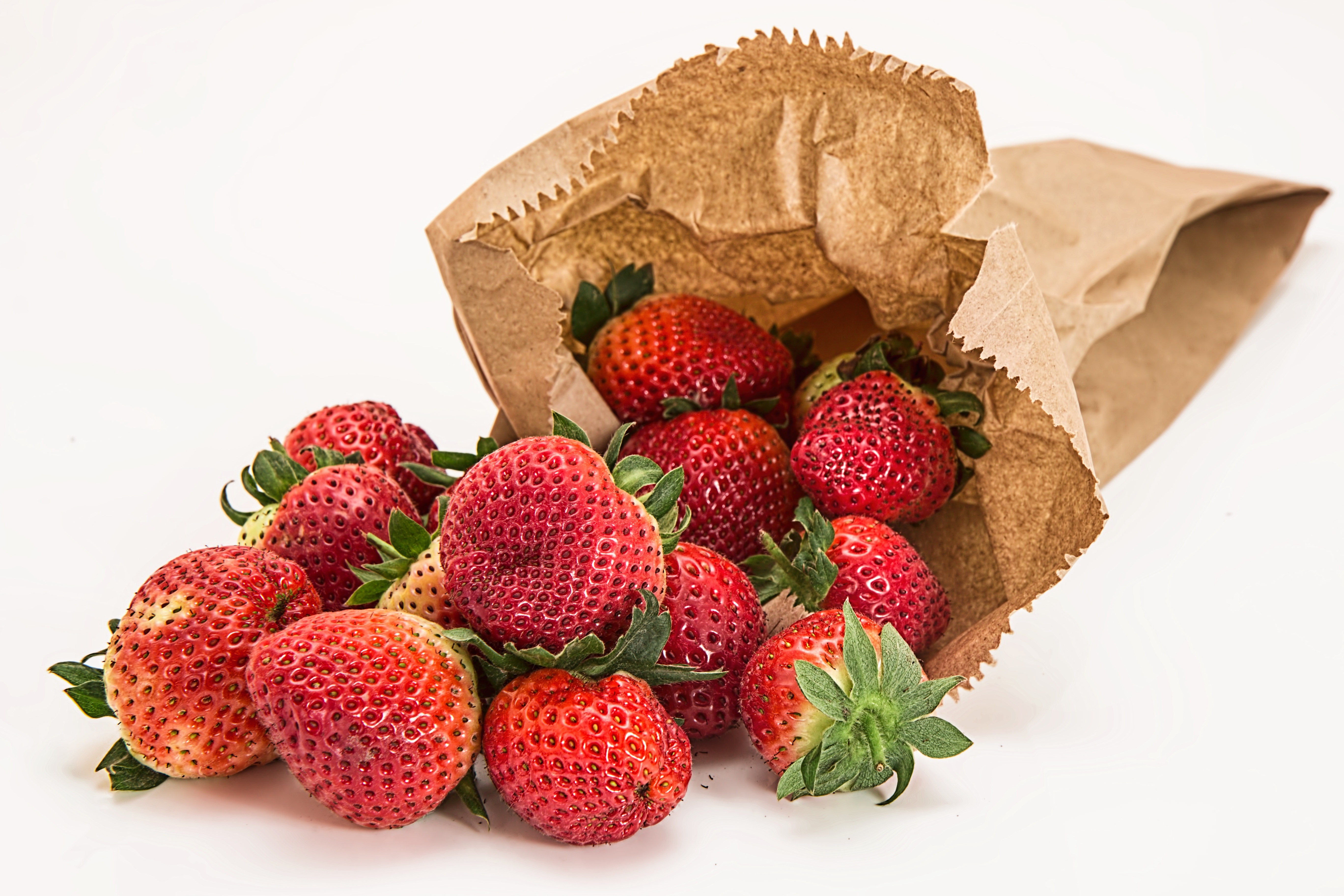 red strawberry fruit lot