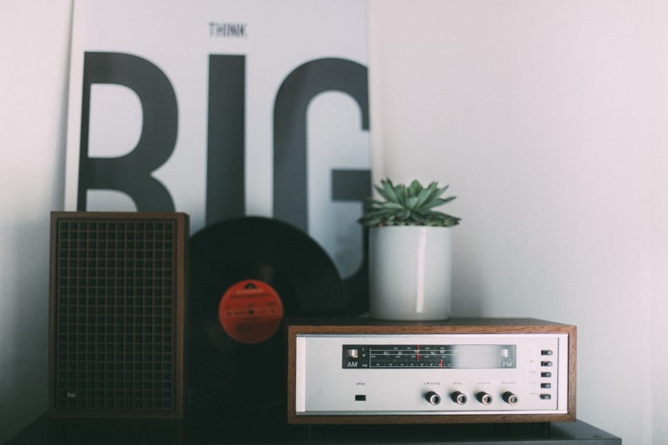 radio tuner and vinyl preview
