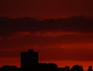 silhouette of high rise building thumbnail