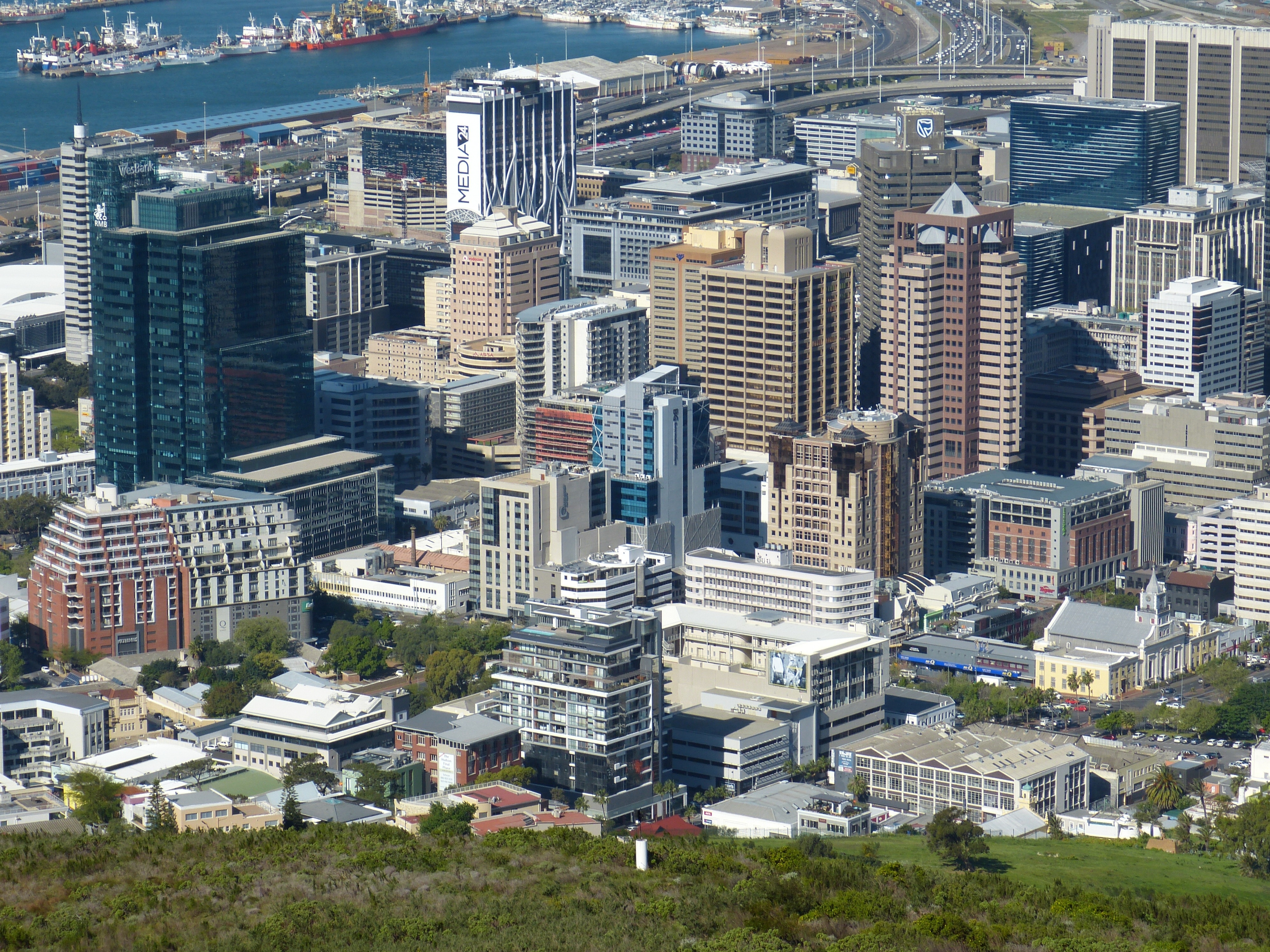Cape Town, South Africa, Distant View, building exterior, skyscraper