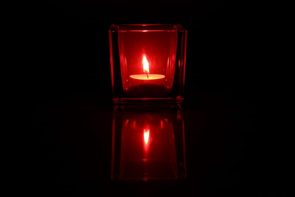 red glass votive preview