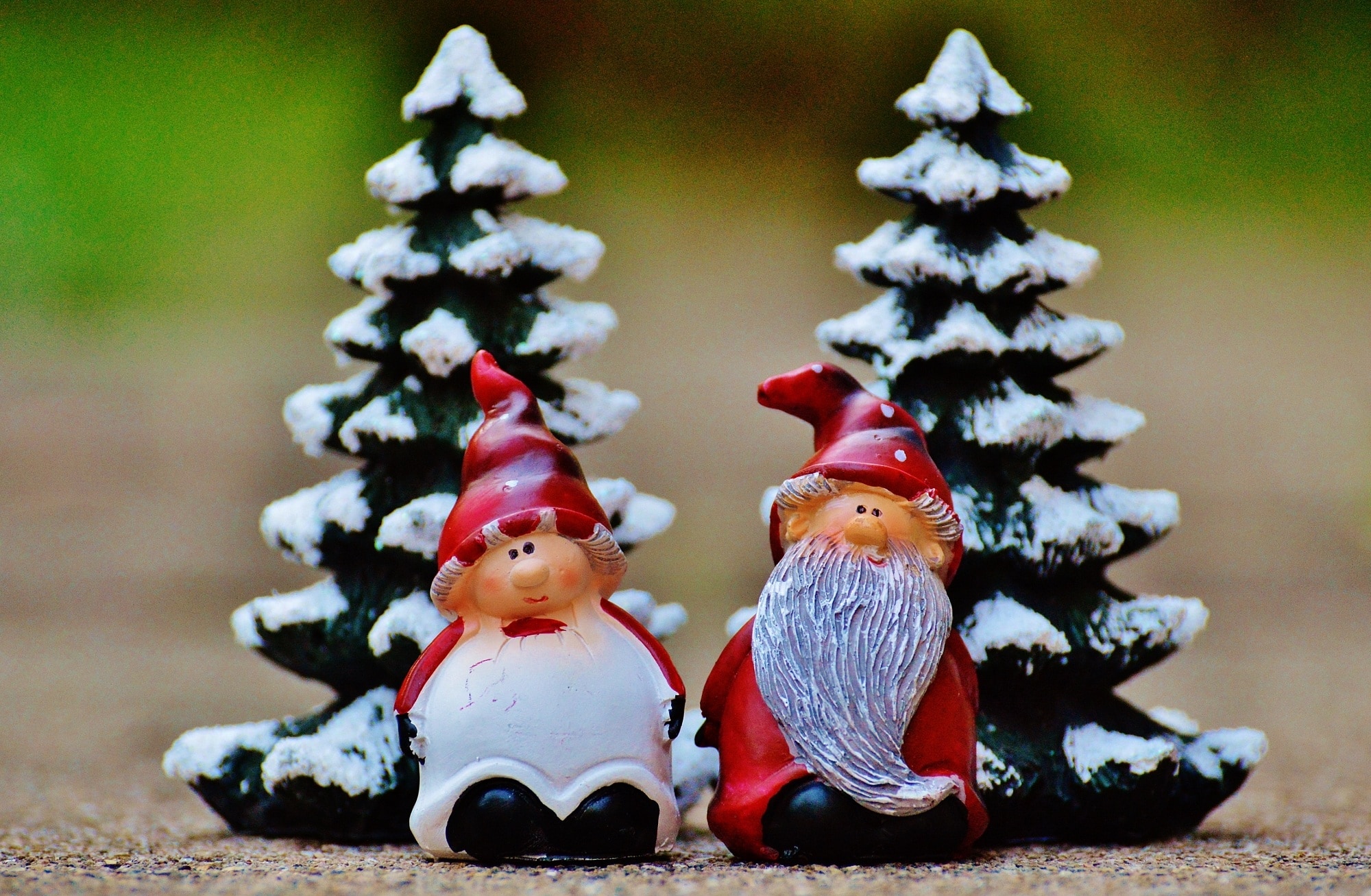 mr. and mrs. clause figurines