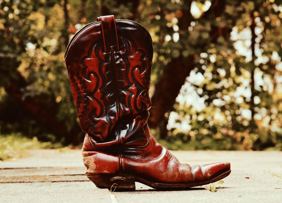 Leather, Cowboy Boots, Retro, 80S, Boots, shoe, red preview