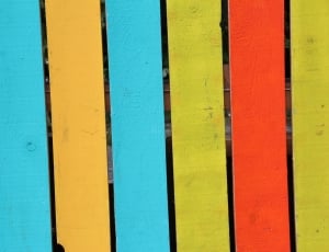 multicolored wooden fence thumbnail