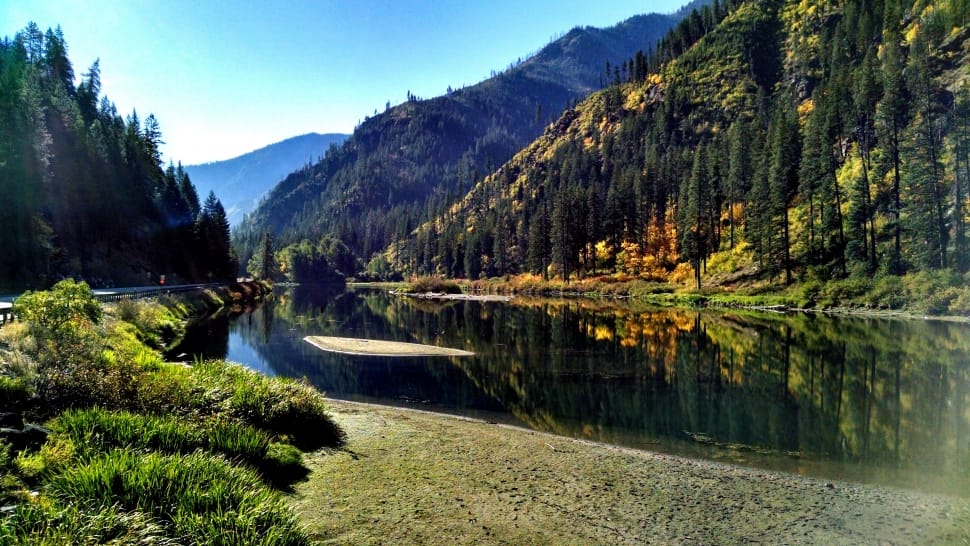 River, Icicle River, reflection, scenics preview