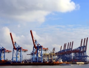 Cranes, Crane, Container, Cargo, Loading, freight transportation, shipping thumbnail