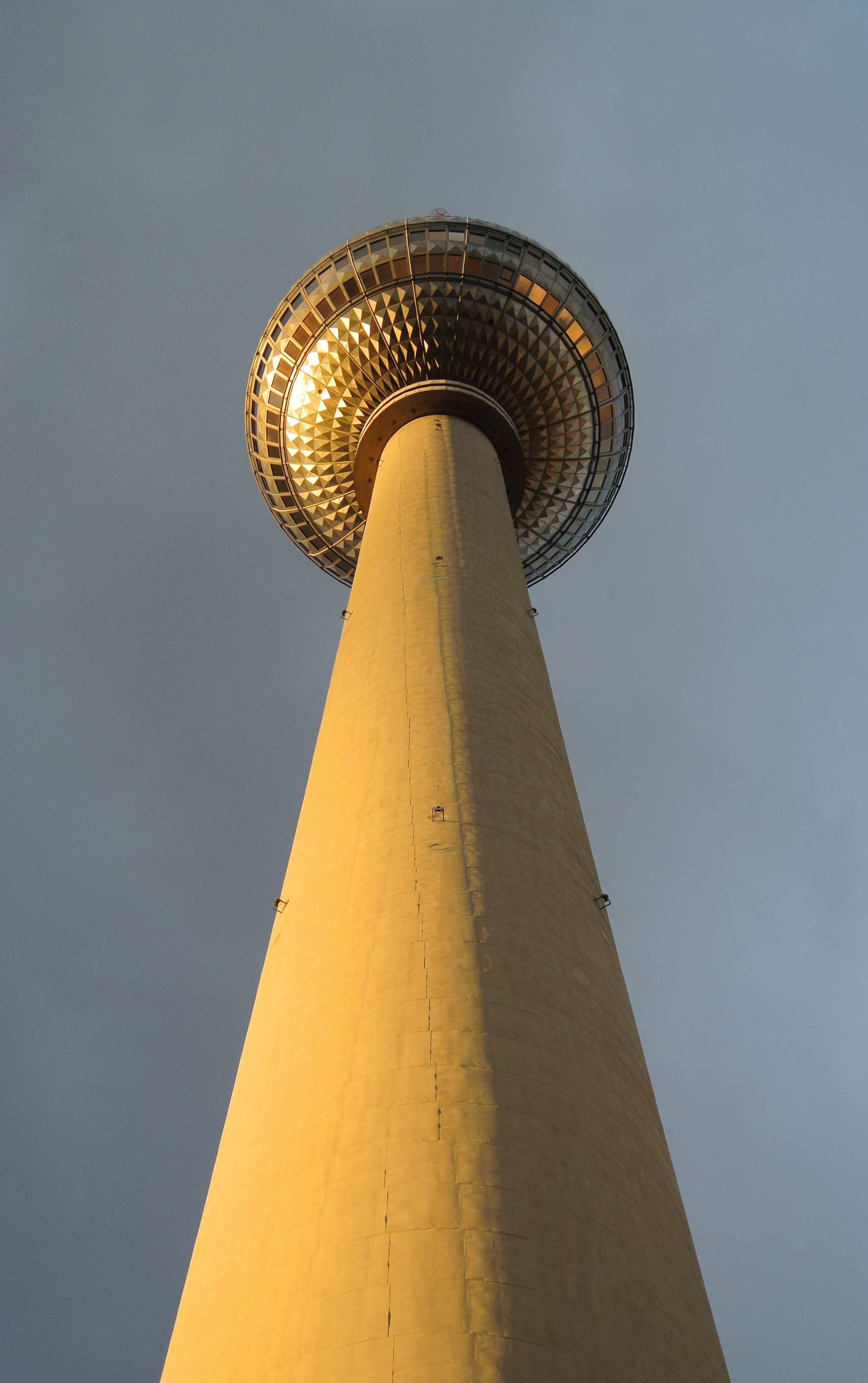 yellow concrete tower