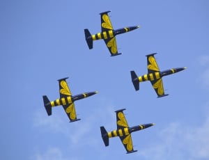 4 yellow and grey aircraft thumbnail