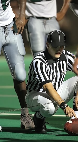 men's white and black stripes referee uniform thumbnail