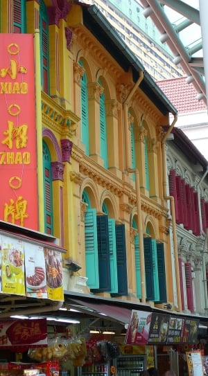 Pastel, Chinese Sector, Singapore, architecture, multi colored thumbnail