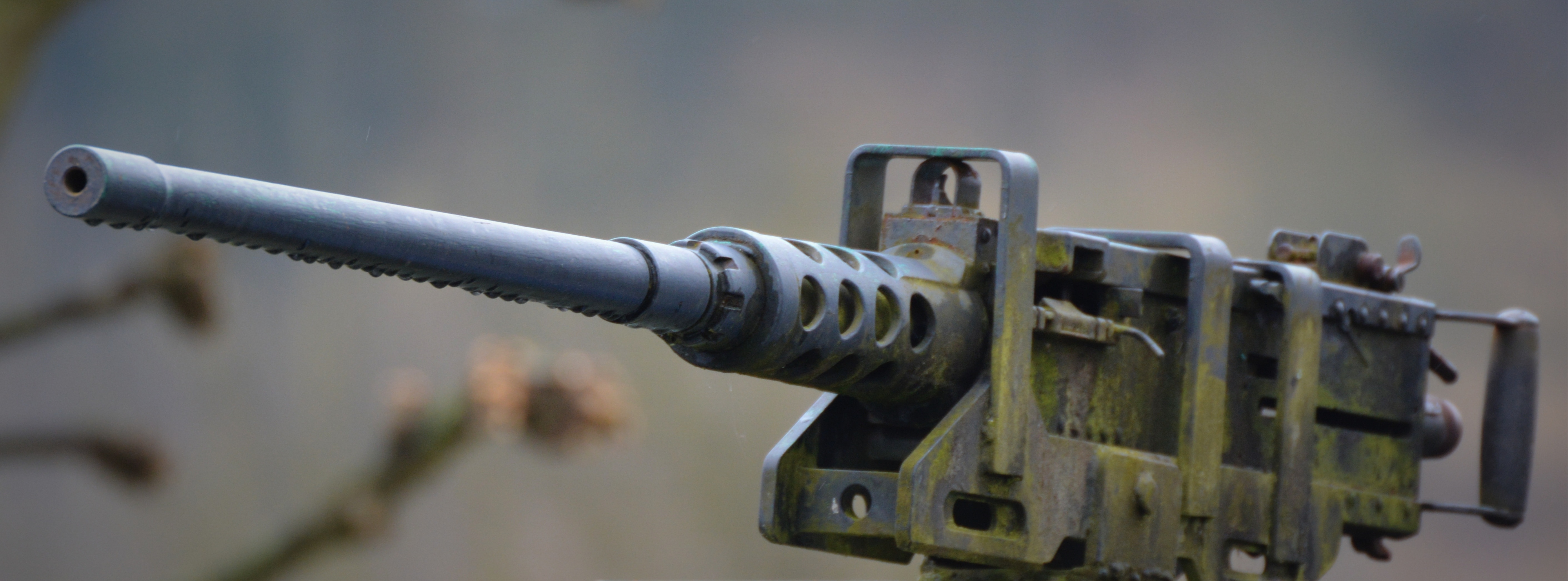 grey 50 calliber machine gun