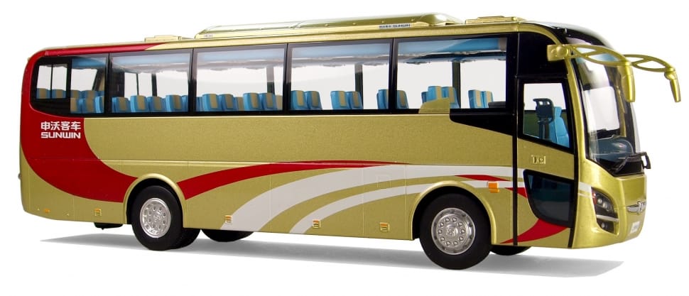yellow and red transportation bus preview