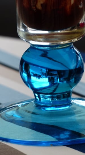 blue and clear glass container thumbnail