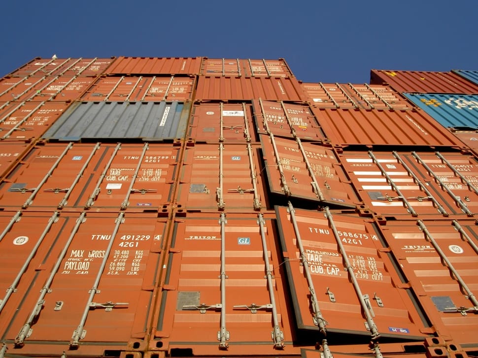Metal, Containers, Crates, Shipping, sky, outdoors preview