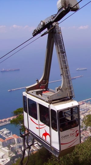person showing white cable car thumbnail