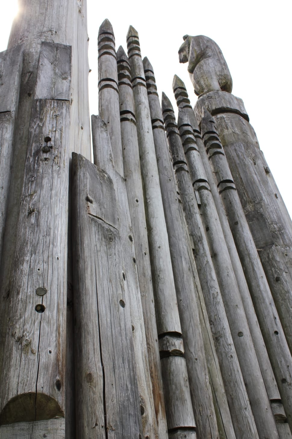 close up photo of gray wood fence preview