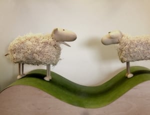 2 sheep table art thumbnail
