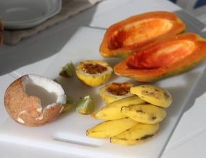 papaya and banana fruit thumbnail